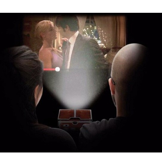 Proyektor Smartphone Portabel Cardboard 2.0 LCD Proyektor Mini Carboard Handphone Proyektor HP COD