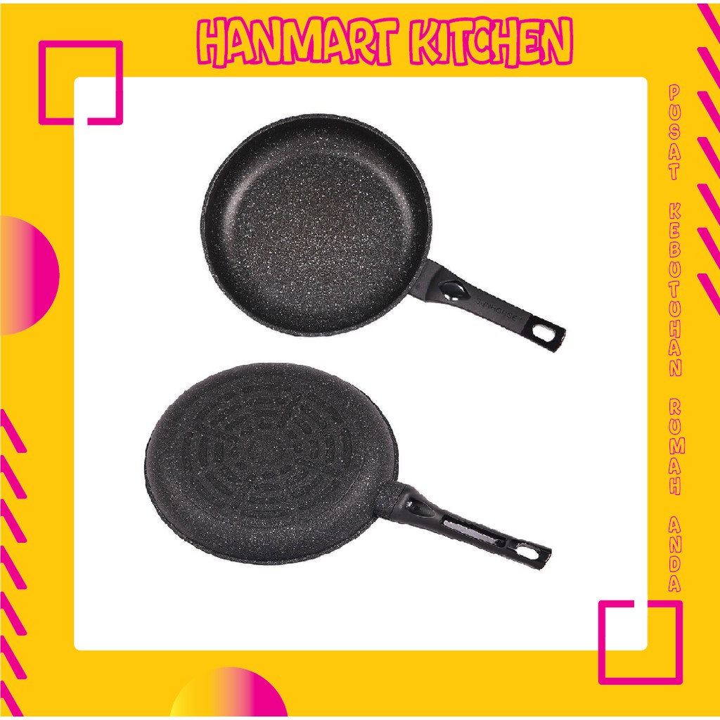 Fry Pan Marble 24cm SBD24 WajanAnti Lengket Korea Sunhouse