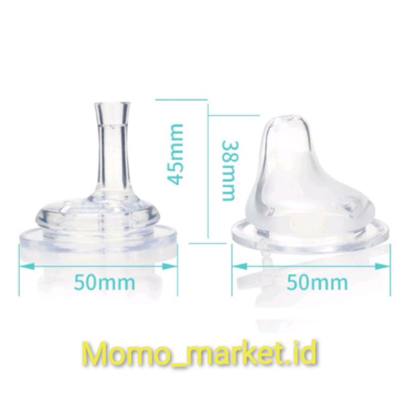 Sedotan Pengganti Nipple Straw Replacement Botol Susu Wide Neck dan Slim / Standar Neck