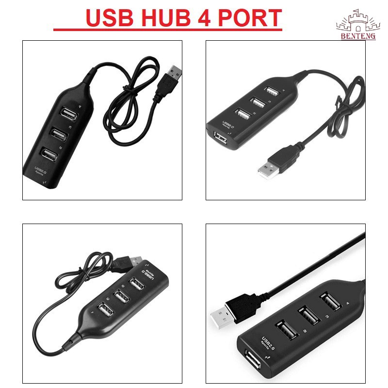 LH13 - USB Hub 4 Port Kabel USB 4 IN 1 TERMINAL USB PORT 2.0 CABLE Aksesoris