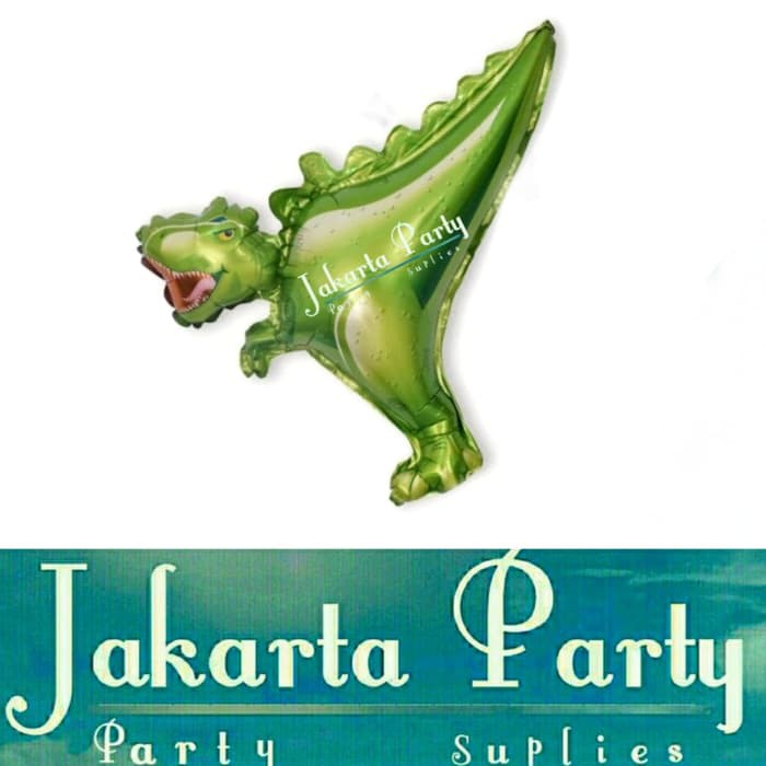 Balon Foil Dinosaurus Mini / Balon Karakter Tyrex Green / Balon Dino