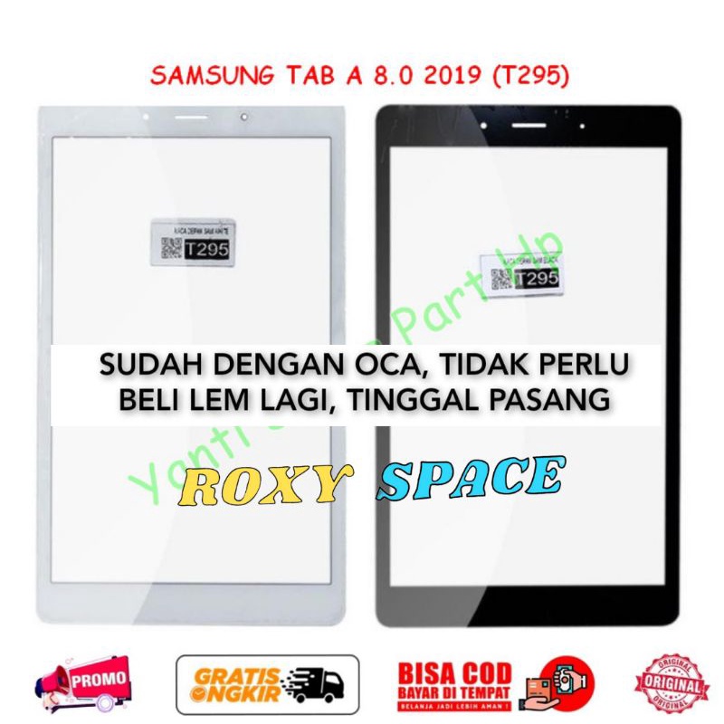 Kaca Lcd + Lem Oca Kering Samsung Galaxy T290 T295 2019 Tablet Tab A 8.0 2019 Kaca Depan Kaca Touchs