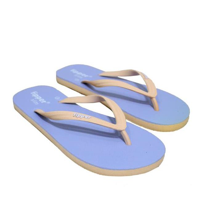 Promo Sandal Fipper Slim / Sendal Jepit / Sendal Wanita In Blue Echo - Biru Muda, 36  Best Seller
