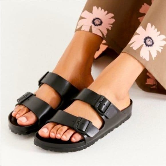 Sandal Wanita Slop Sendal Cewek Kekinian Korean Sandal Cewe Fashionable Model Dua Strap Terbaru Anti Slip Murah