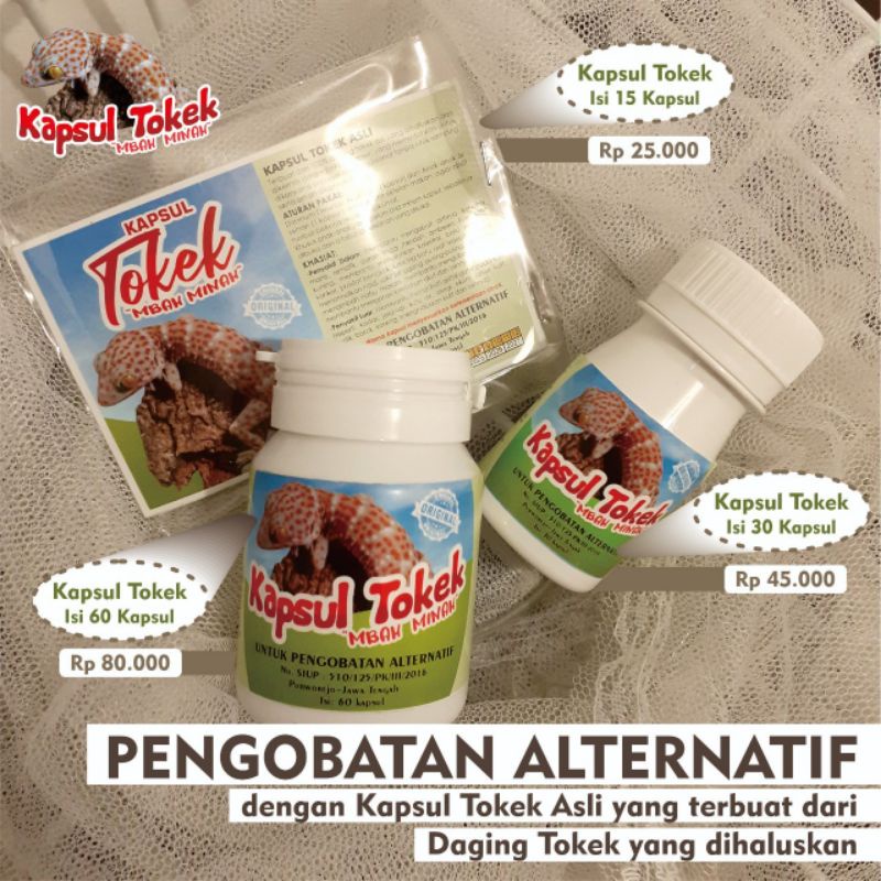 Kapsul Tokek Mbah MINAH/kapsul obat gatal/obat gatal ampuh/obat gatal mujarab