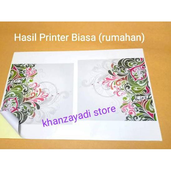 

√~ Kertas stiker sticker chromo putih (glossy) A4 high quality