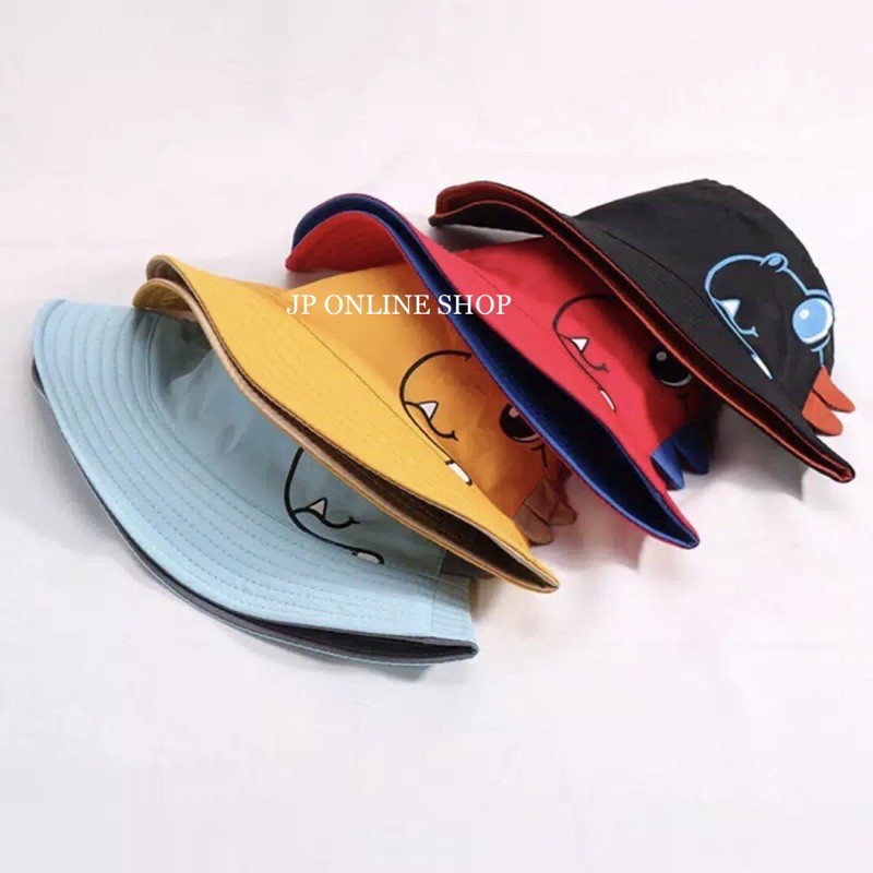 Topi BUCKET Anak Dino // topi bucket korea