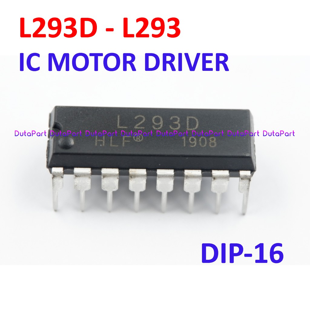 L293 L293D 4 Channel Motor Driver H-Bridge IC DIP-16