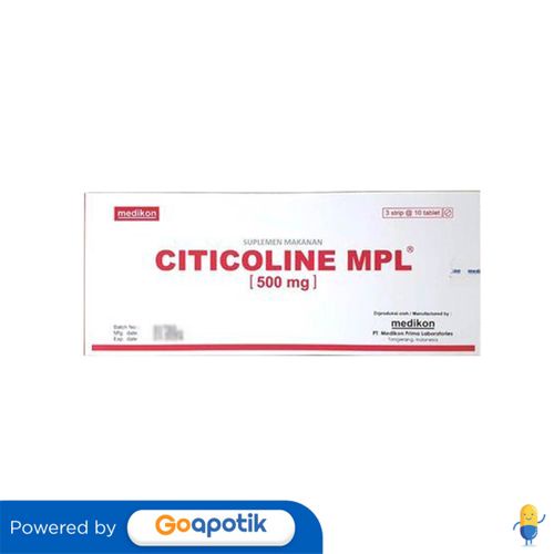 Citicoline Mpl Medikon 500 Mg Box 30 Tablet