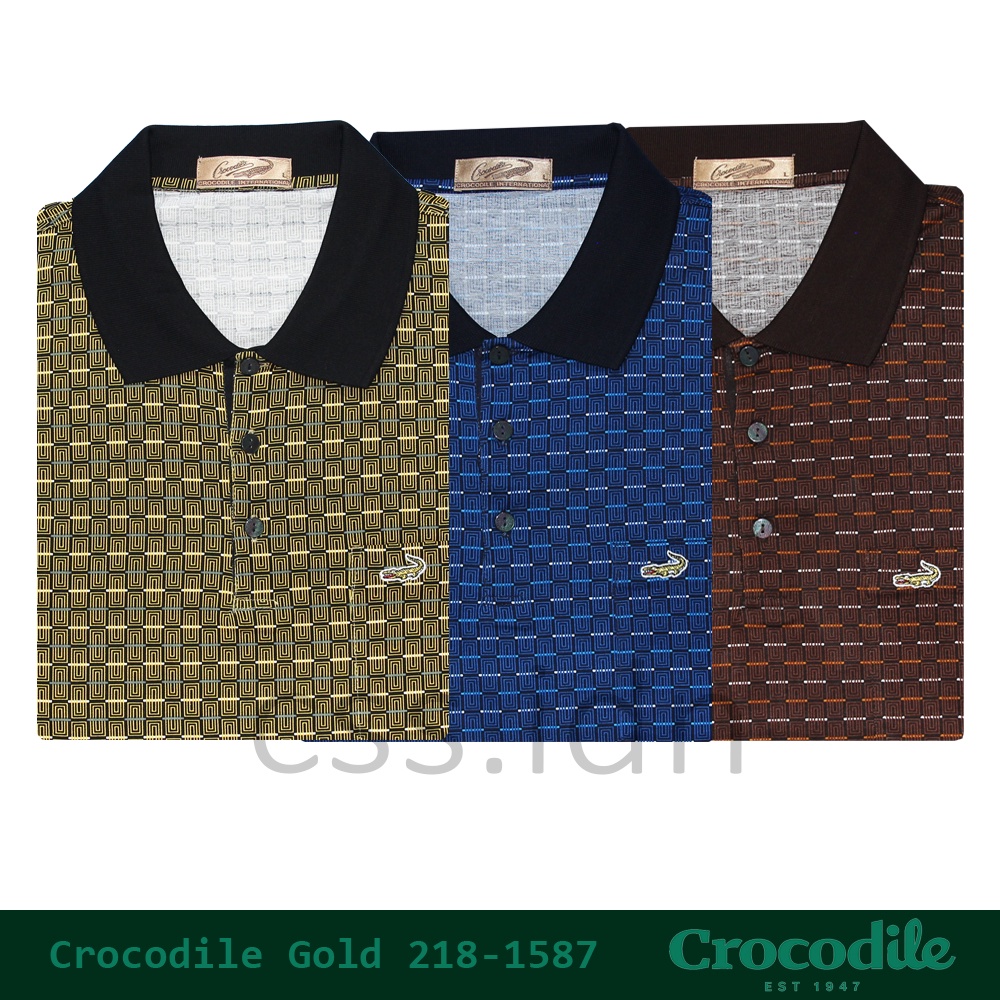 Kaos Kerah Pria Crocodile Gold 218-1587