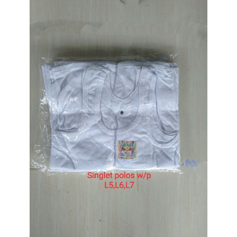 6 pcs Singlet bayi POLOS