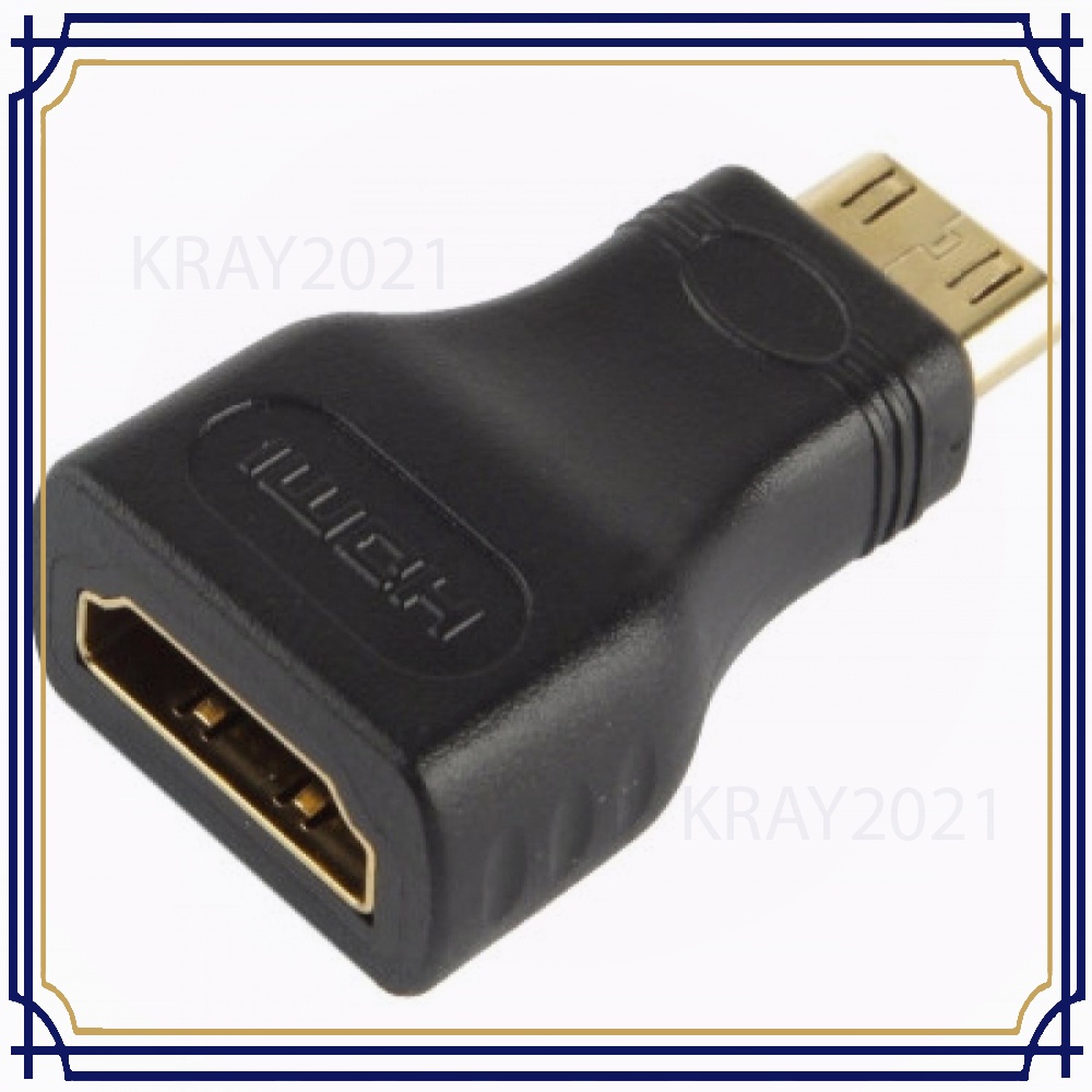 Adaptor Konverter HDMI Male ke HDMI 19 Pin Female HM420