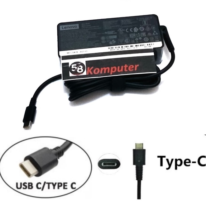 Adapter Charger Laptop Lenovo ThinkPad T470 T470s L380 L390 E480 E485 X270 X280 20V 3.25A 65WType-C USB-C