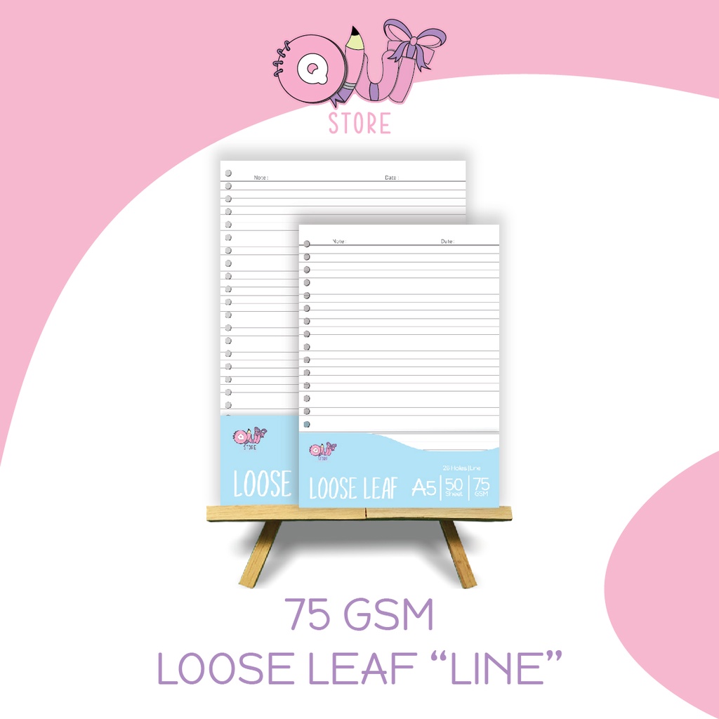 

Loose Leaf/Isi Binder/75 Gsm/50 Lembar /Line