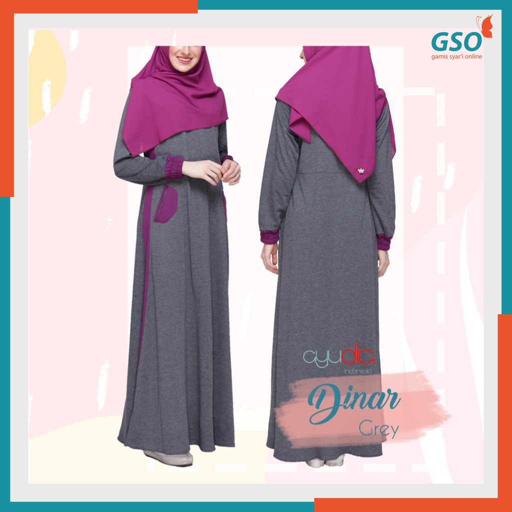 Gamis Olahraga Syar'i Ayudia Indonesia - DINAR dress - busui friendly Casual