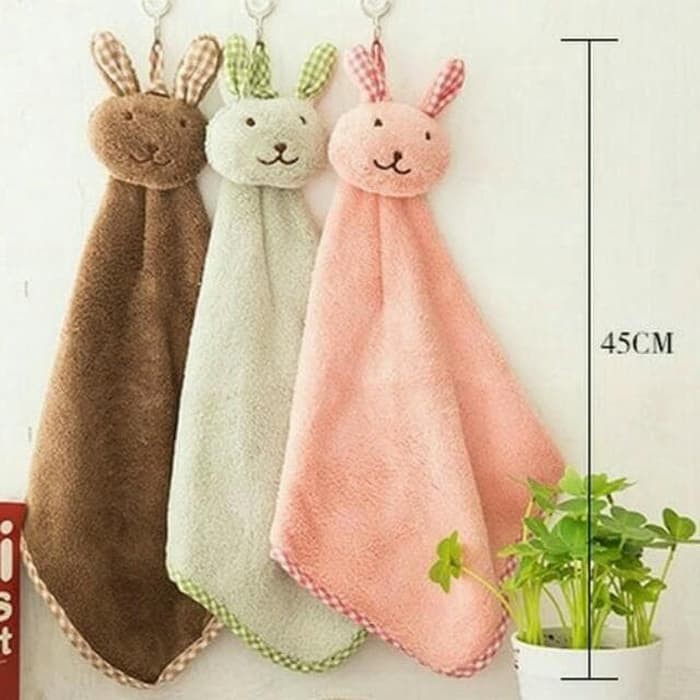 (VCM) Lap Tangan Kelinci Hand Towel Rabbit Lap Tangan Microfiber Serbaguna