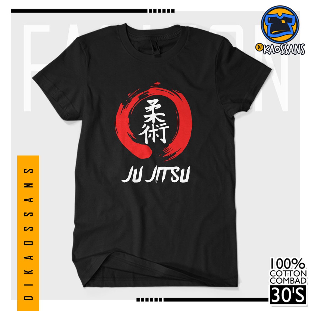 BAYAR DITEMPAT Baju Kaos Distro Sablon Premium JU JITSU Cotton Combed 30s Cewek Cowok Unisex High Qu