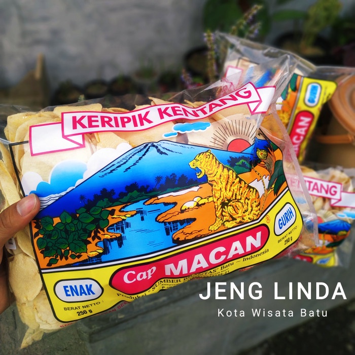 

NEW Keripik Kentang Legendaris Cap Macan 250gr Khas Batu - Termasuk Bubble