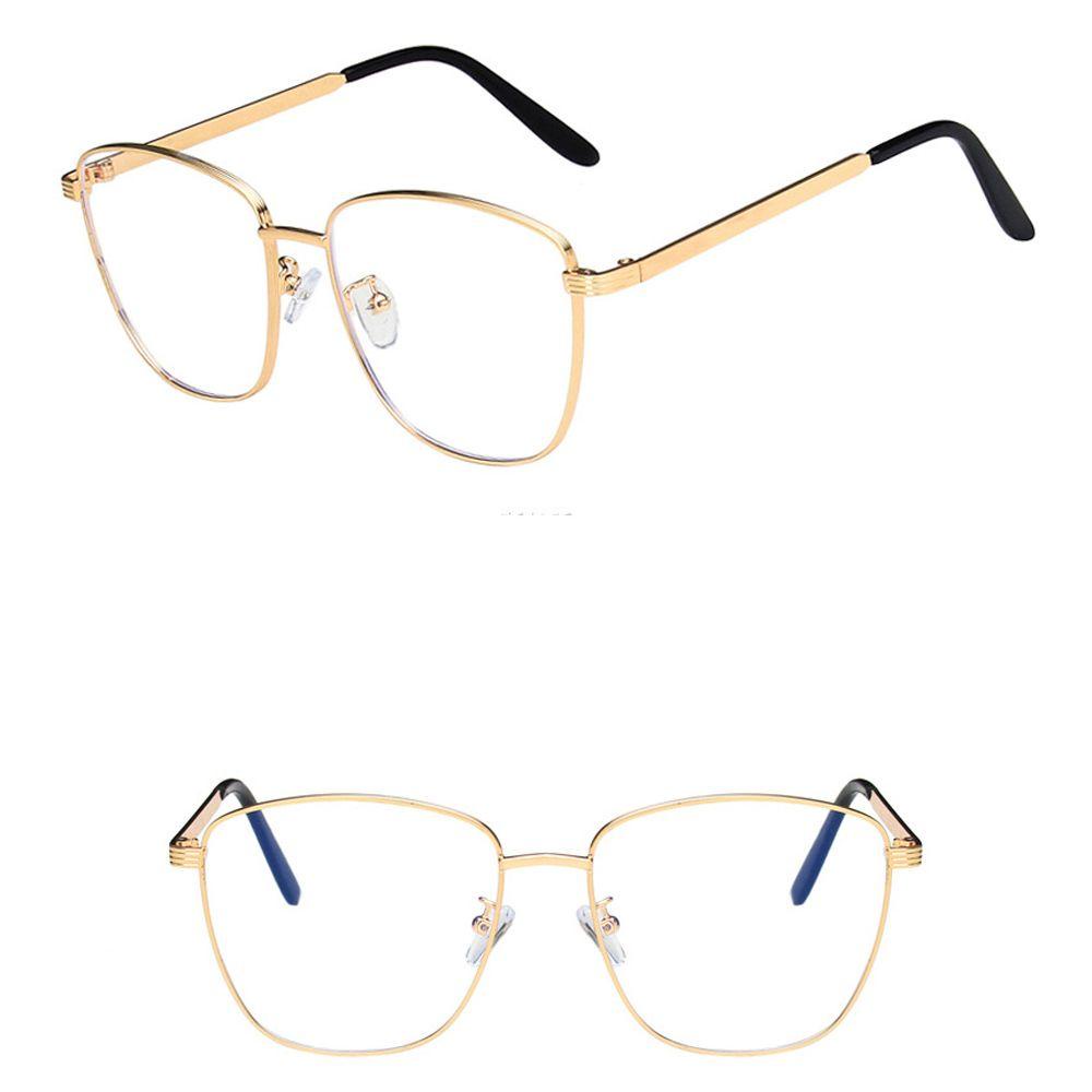 Agustina Kacamata Anti Blue Light PC Fashion Bingkai Poligon Vintage Wanita Eyeglasses