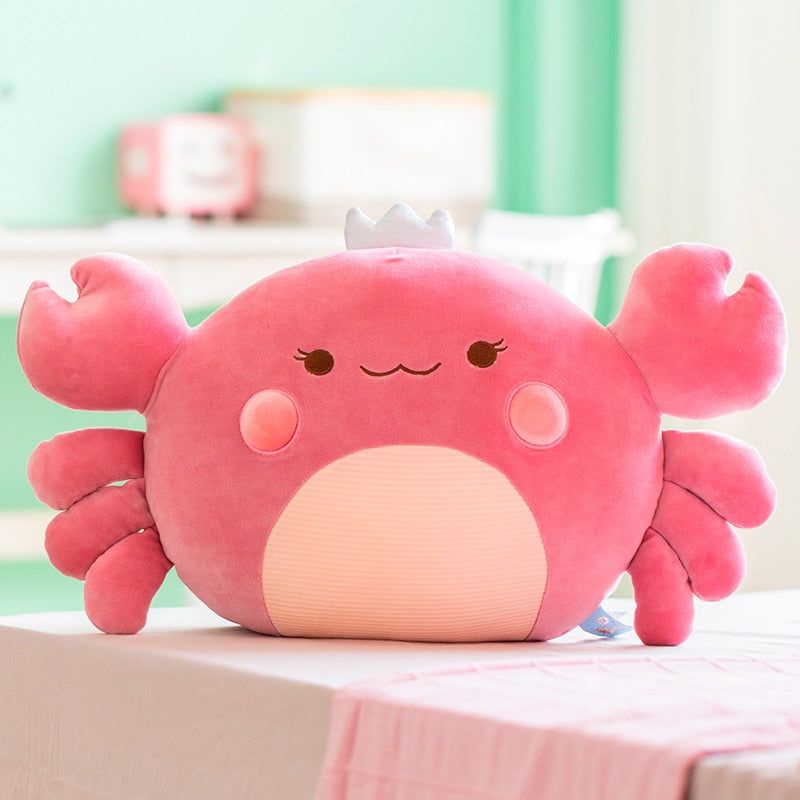 Boneka bantal terbaru mainan anak perempuan bentuk bantal kepiting harga terjangkau