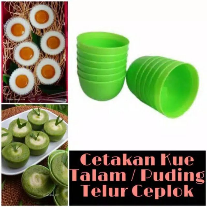 12 PCS CETAKAN APEM BESAR / CETAKAN KUE TALAM /  CETAKAN PUDING