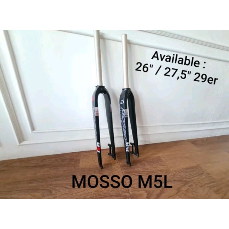 Fork Rigid Mosso M5-L garpu sepeda mosso m5l allumunium alloy sepeda mtb hybrid