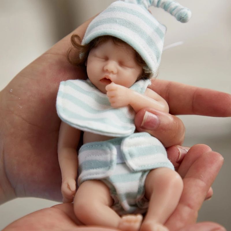 New! Miniatur Reborn Doll Boneka Mini Full Silikon Lentur Realistis