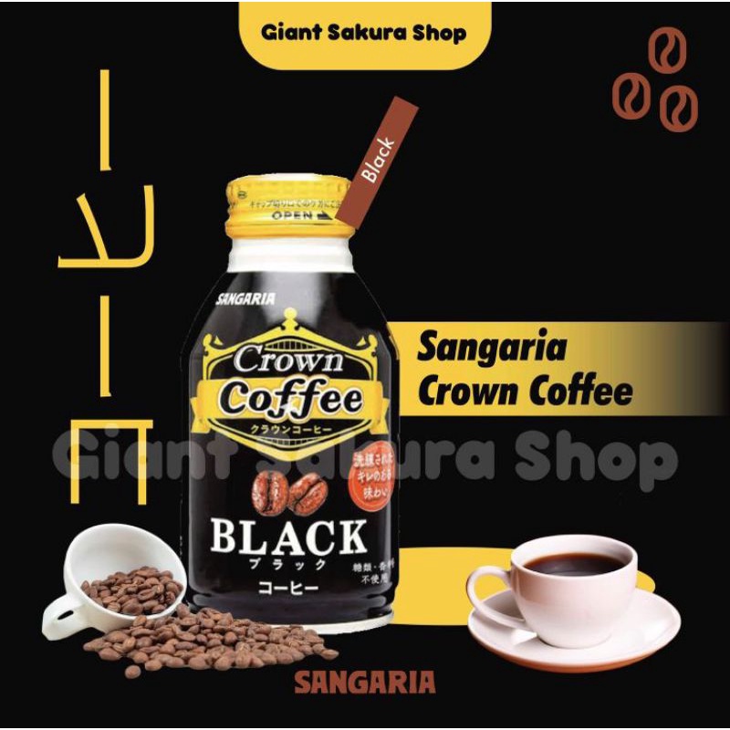 

Sangaria Crown Coffee Black Coffee / minuman impor / minuman jepang / minuman impor / kopi jepang