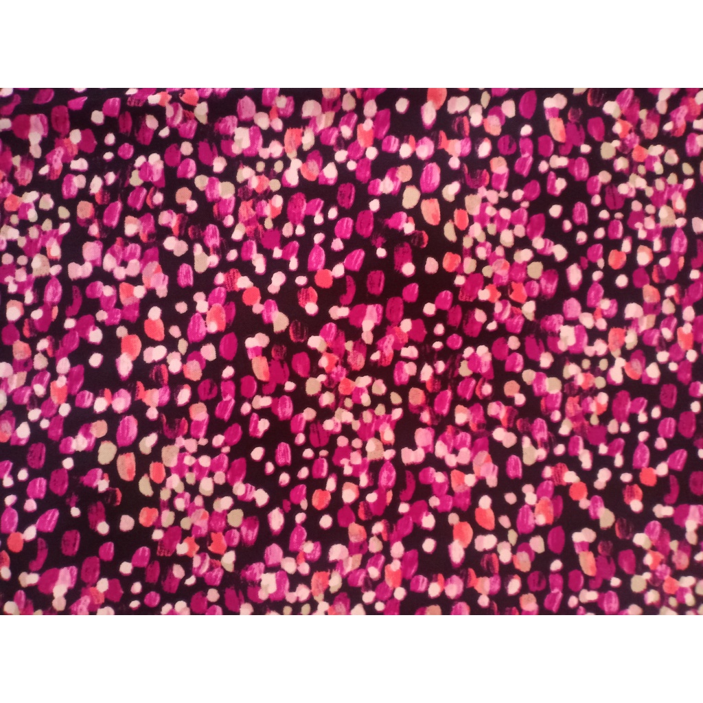 KAIN WOLFIS MOTIF BUNGA TUTUL DASAR HITAM (Req Panjang)