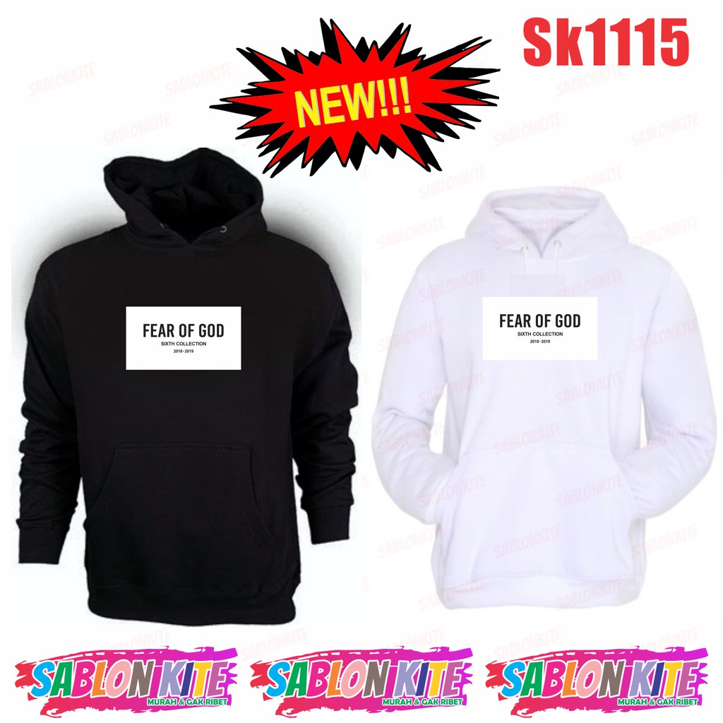 MURAH!!! SWEATER HOODIE SuGa fear of godd unisex sk1115 combed 30s