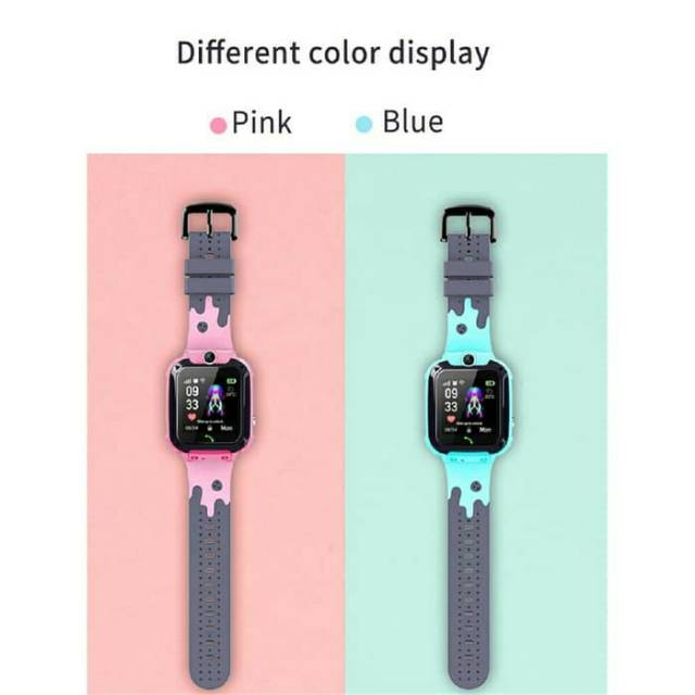 Q15  [Ready stock] smart watch Tahan air jam tangan pintar anak-anak, layar sentuh telepon GPS/SOS