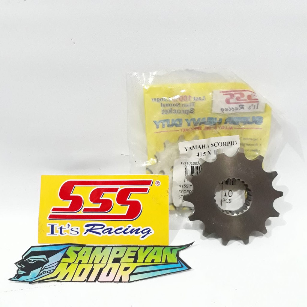Gir Ger Gear Depan Yamaha Scorpio 415 14 15 16 SSS Racing