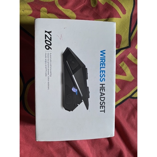 YZ06 wireless headset |bluetooth helm|Radio FM| conect HT| BUKAN INTERCOM