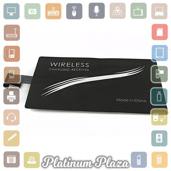 Qi Wireless Charging Receiver USB Type-C for Smartphone - P9 - Black`7GCJNT-
