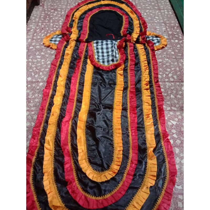 Kemul barongan dewasa bahan satin, renda, selimut barongan 310 cm