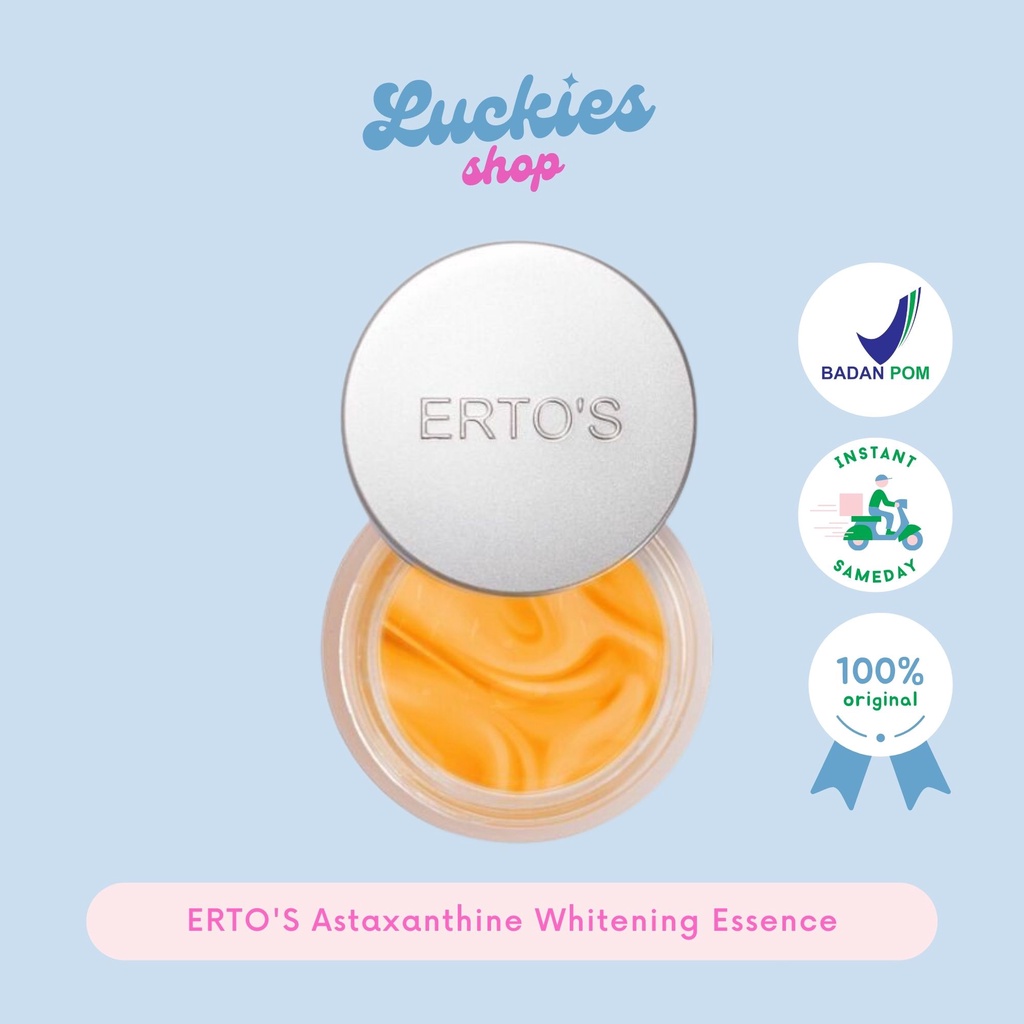 BPOM ERTO'S Astaxanthine Whitening Essence Pencerah Wajah Krim Wajah Menyamarkan Flek Noda Hitam