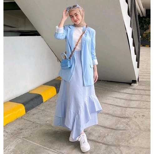 BEFAST - ZRX OOTD Rok MONA / HANNA SKIRT / Rok Maxy Wanita / Pakaian Wanita Casual / Rok Kondangan/Pesta / Rok Polos Formal / Fashion Wanita Hijab / Rok Keluaran Terbaru