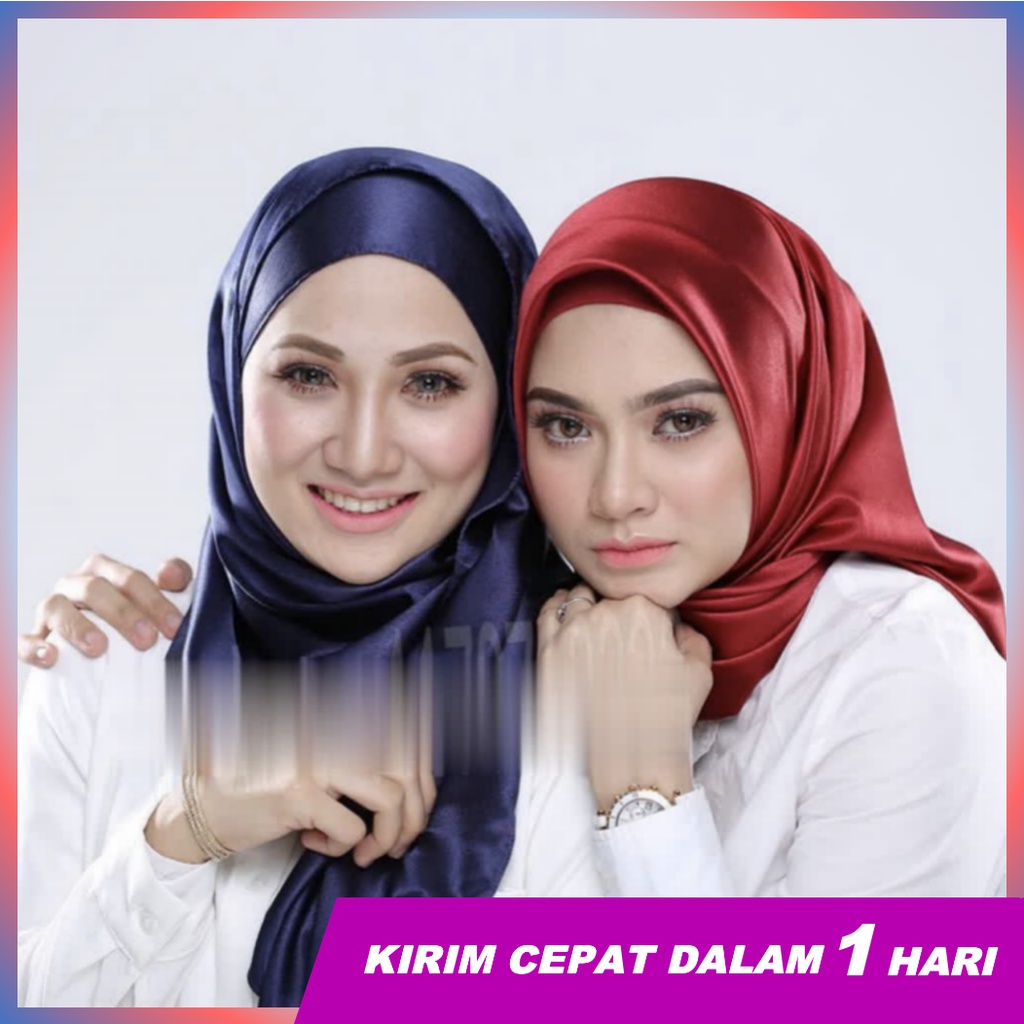 Super66 Hijab segiempat / jilbab segiempat / hijab fashion / hijab simple ice silk hijab sutra