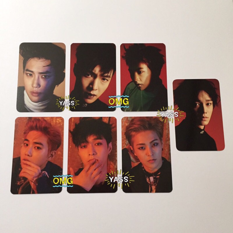 READY EXO REPACKAGE 10TH ANNIVERSARY PHOTOCARD SHO XIUMIN LAY CHEN