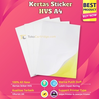 Jual Kertas Sticker Hvs A Stiker Kertas Hvs Lembaran Sticker Hvs Doff Premium Quality