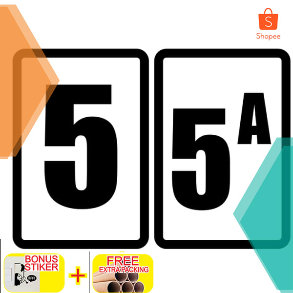 

PAPAN NOMOR RUMAH Akrilik 15x10 cm Keren