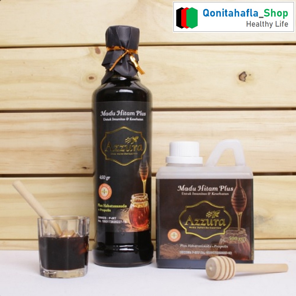 

Madu Azzura - Madu Hitam Pahit Plus Propolis Habbatussauda | AZZURA - Madu Hitam - Propolis - Habatussauda