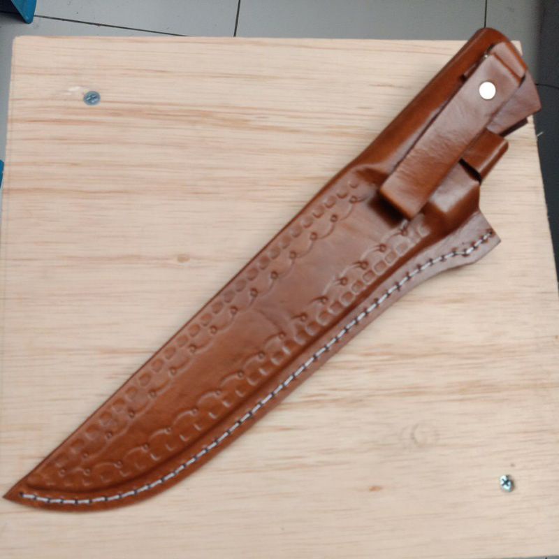 Sarung Pisau Kulit untuk Bilah Lurus 26cm Kompatibel Semua Merk