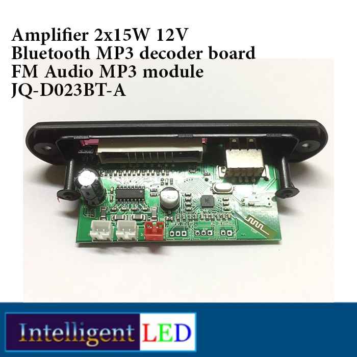 Amplifier 2x15W 12V Bluetooth MP3 Decoder Board FM Audio MP3 Module