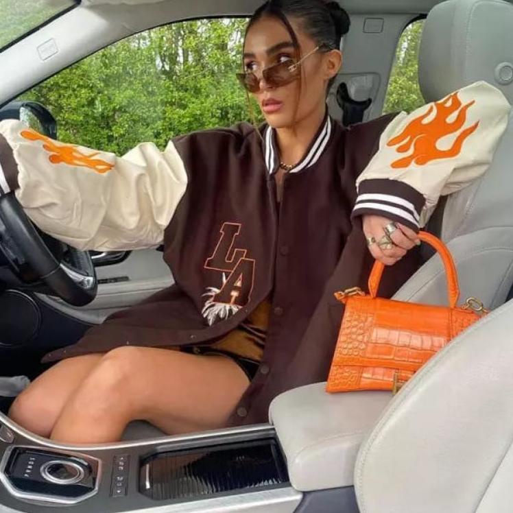 [PRODUK PDBMB] Varsity Jacket Baseball Motif Size L XL GRE