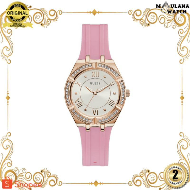 JAM TANGAN PRIA WANITA | RANTAI | KULIT | KARET | MURAH | WANITA GUESS GW0034L3 TALI SILIKON