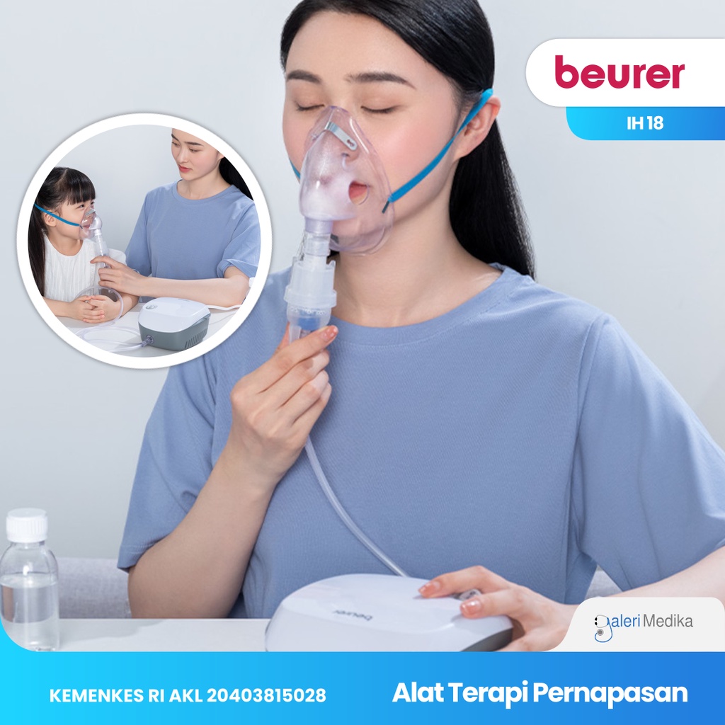 Nebulizer Beurer IH 18 / IH18 / IH-18 - Alat Terapi Pernapasan / Alat Uap