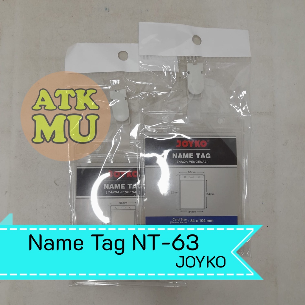 

Name Tag Tanda Pengenal ID Card Holder Kartu Nama NT-63