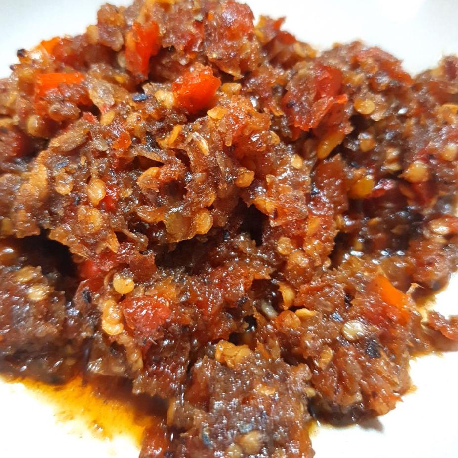

(PROMO E7H55) Sambal Roa Asap Manado Tanpa MSG - Sambel Ikan Roa Pedas 200 gram ✥