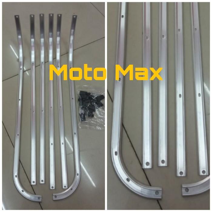 List Dek Lantai Vespa PX New PX Alumunium Taiwan